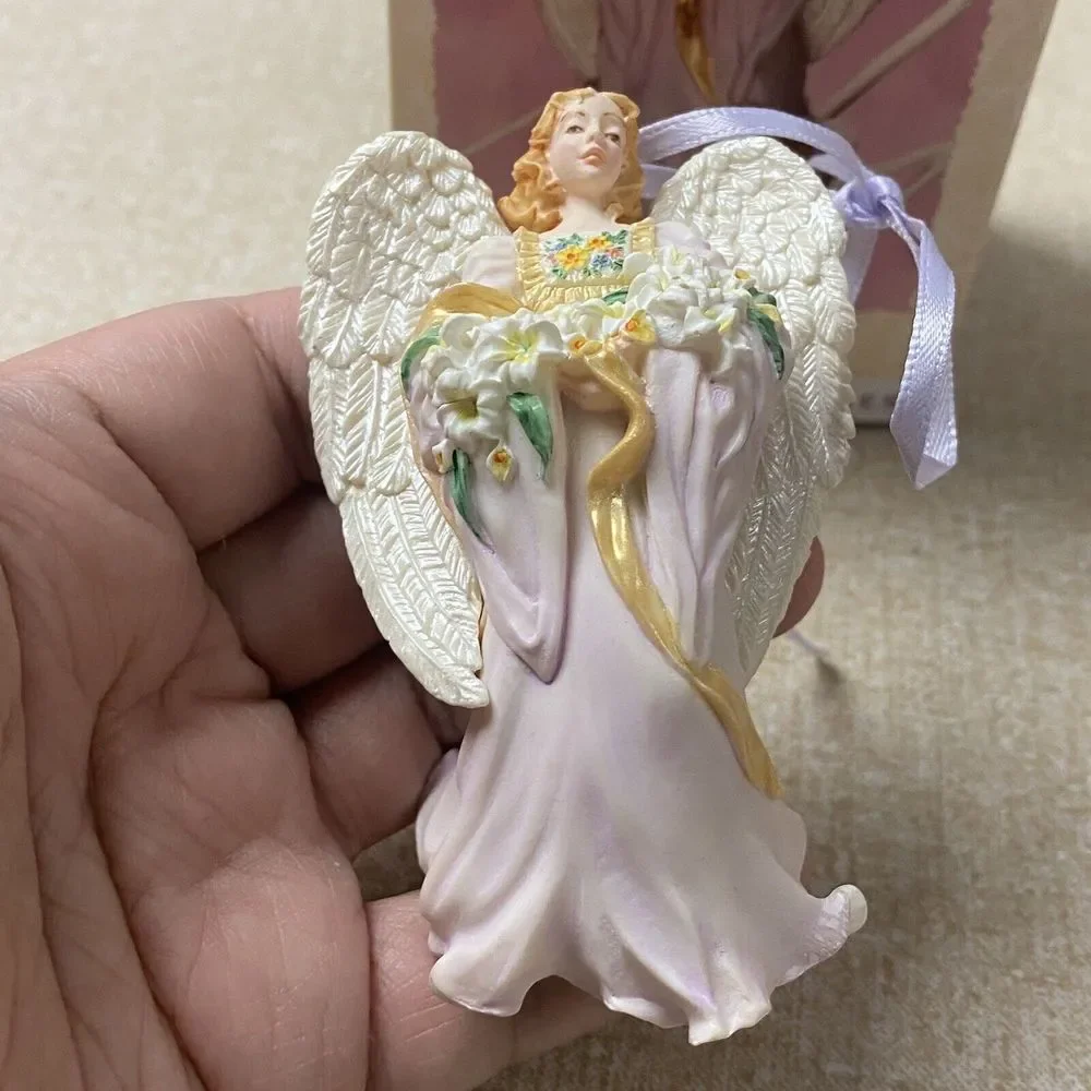 1996 Hallmark Keepsake Christmas Ornament Joyful Angels Flower Easter Collection